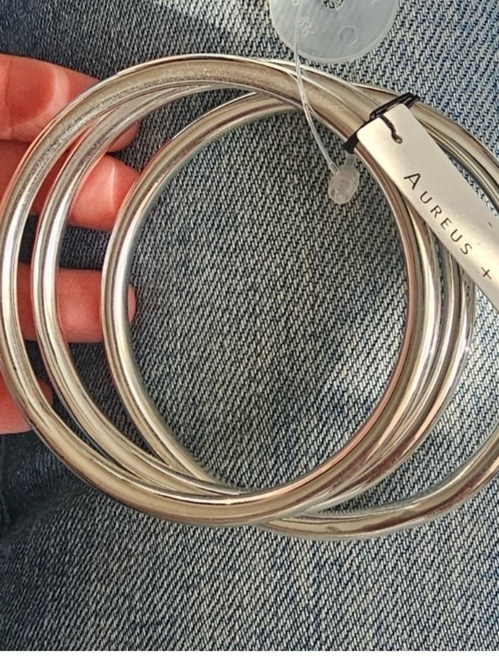 Ravena Triple Bangle Set by Aureus +Arrgent NWT $150
